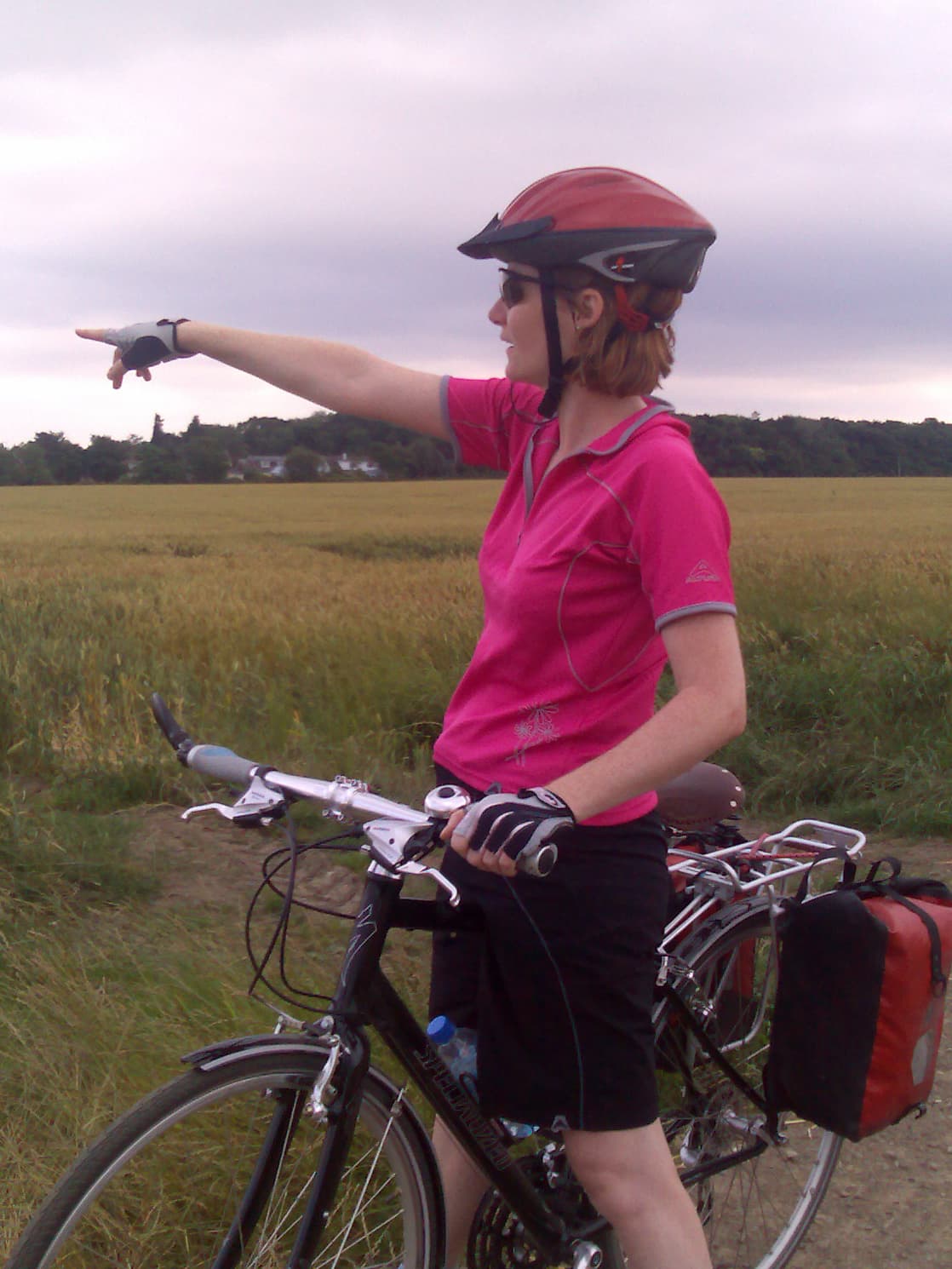 It's not of course, this is just after riding through Darras Hall using the cyclepath/bridleway you come out and cross fields before joining the small country lane that takes you into Stamfordham.