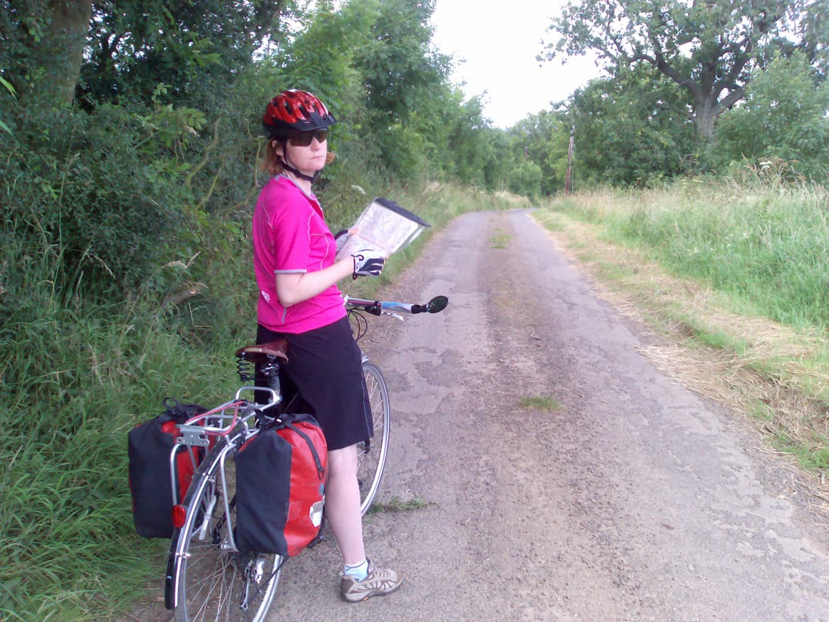 This is just after Green Carts where we ate the chicken sandwiches I'd made the morning we left.  A very tasty treat.  Not far to go now.