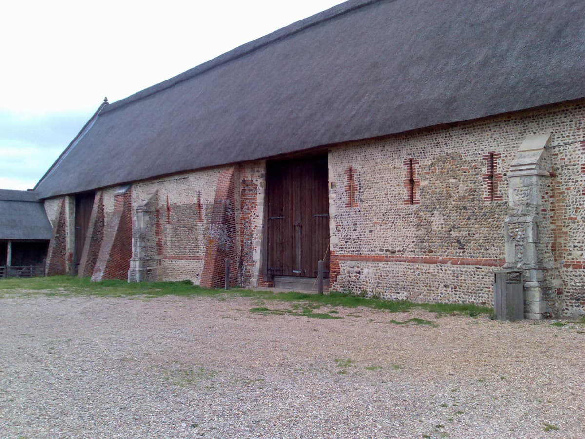 This is the largest barn in Norfolk at Waxham and very impressive it was too.  We would have stayed longer but the wasps seemed to like Pippa's Dandelion and Burdock almost as much as she did and in the end we left them to it and it to them.