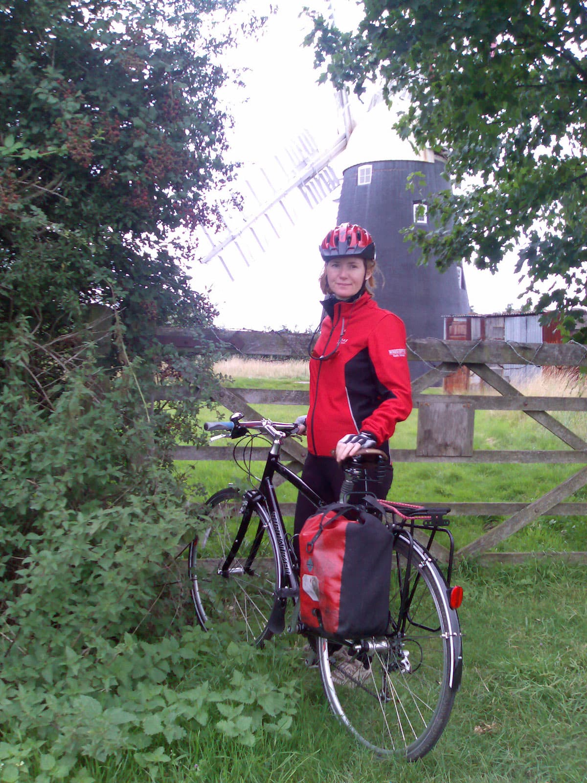 Seems the windmill is owned by the farm next door and this was the closest we could get.