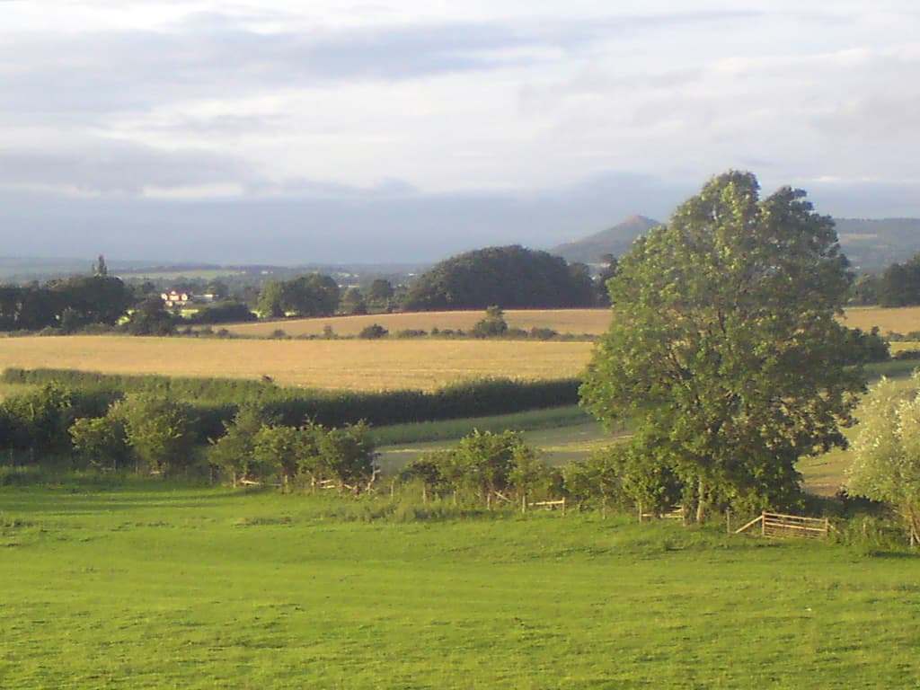 Since I had to be there at 04:30 on Saturday morning for the Bike Express I stayed overnight in a B&amp;B in Kirby on Friday night - this was the view from my bedroom window.  <p>I've walked up that hill with my walking buddy Larry, though some time ago.