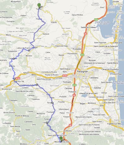 Tuchan to Maureillas las Illas