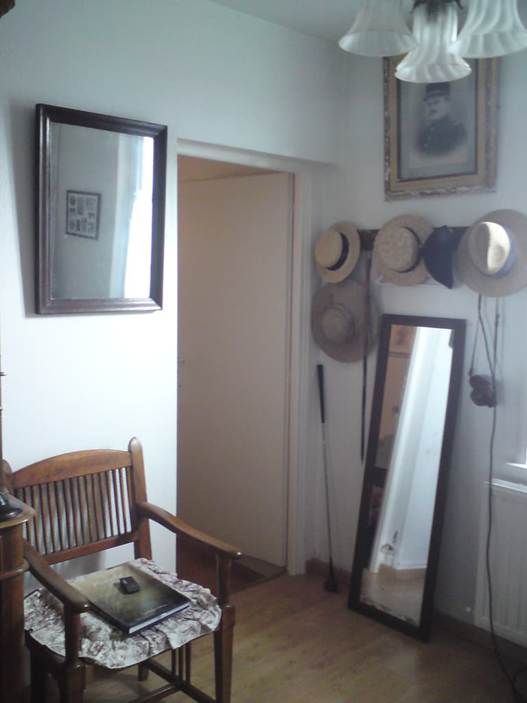 We'd driven down to Abbeville, thinking how pretty the country'side was all the way down.  Abbeville though was a bit too big and I was feeling nervous about leaving the car with the bikes on the roof and so we drove out to St Riquer to find someone smaller.  St Riquer was chosen at random really and once there we saw signs for a chambre d'hote and decided to see what it was like.<p>It turned out to be lovely as the three picture here suggest (rollover and click for the other two).  We popped into the village to have dinner and that was pretty good too.<p>We got right into the mood and had kir and Ricard for an aperitif - Pips said hello to the dogs and we plunged into conversation in spite of the lamentable standard of our French.