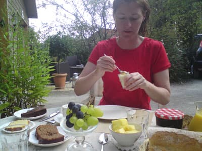 Chocolate cake?  Breakfast?