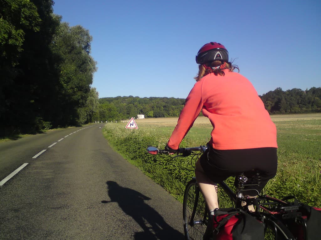 and great tarmac, again.  It was so fantastic cycling along with great weather and great roads.  We could cycle side by side without a care.