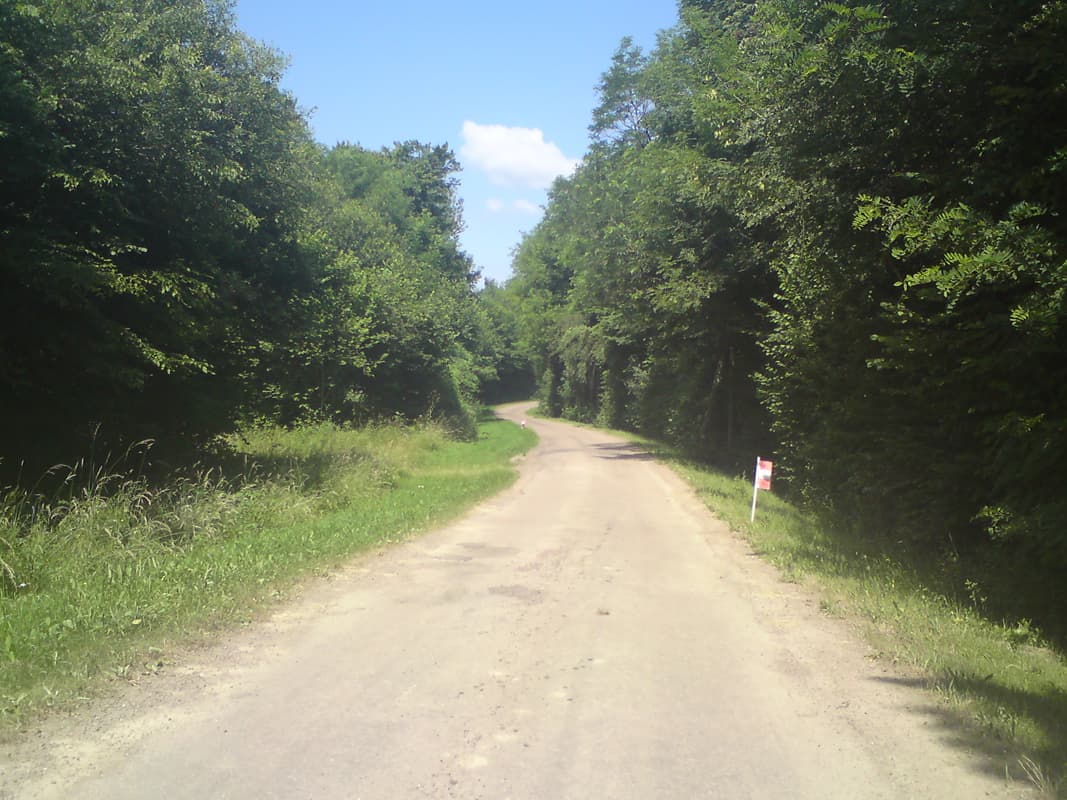 <p>The cyclepath sometimes took detours away from the canal, where the towpath wasn't usable, but it made little difference there's still very few people and virtually no traffic.</p>