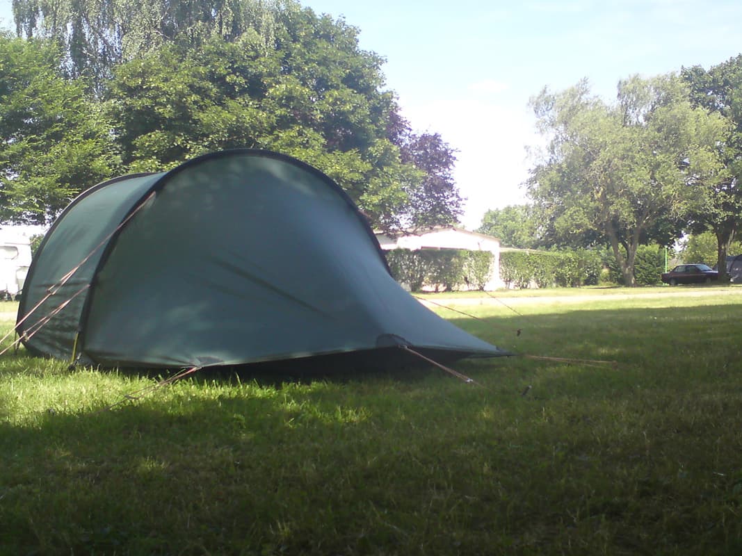 <p>I like photographing my tent on the various campsites, it helps me remember.&nbsp; There were very few people on this site, only two others in fact.</p>