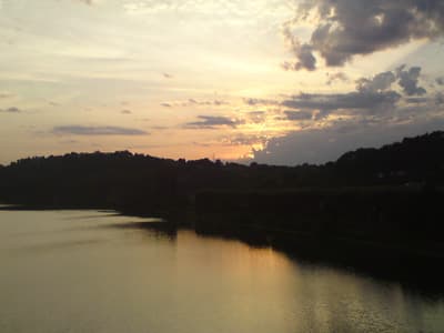 Sunset over the Garonne
