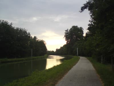 Looking back to the sunrise