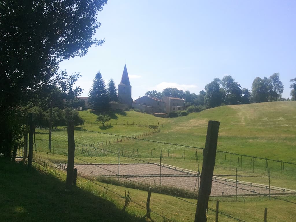 <p>Got passed here by three english guy's, one on a bike and two on a tandem, both going like the clappers. &nbsp;We stopped at a small bar/restaurant at the top of the hill just in the village, owned by an english guy and a woman who I thought might be german or dutch perhaps. &nbsp;They stopped for refreshment, I stopped because I could. &nbsp;I refilled my water pouch and was off again.</p>