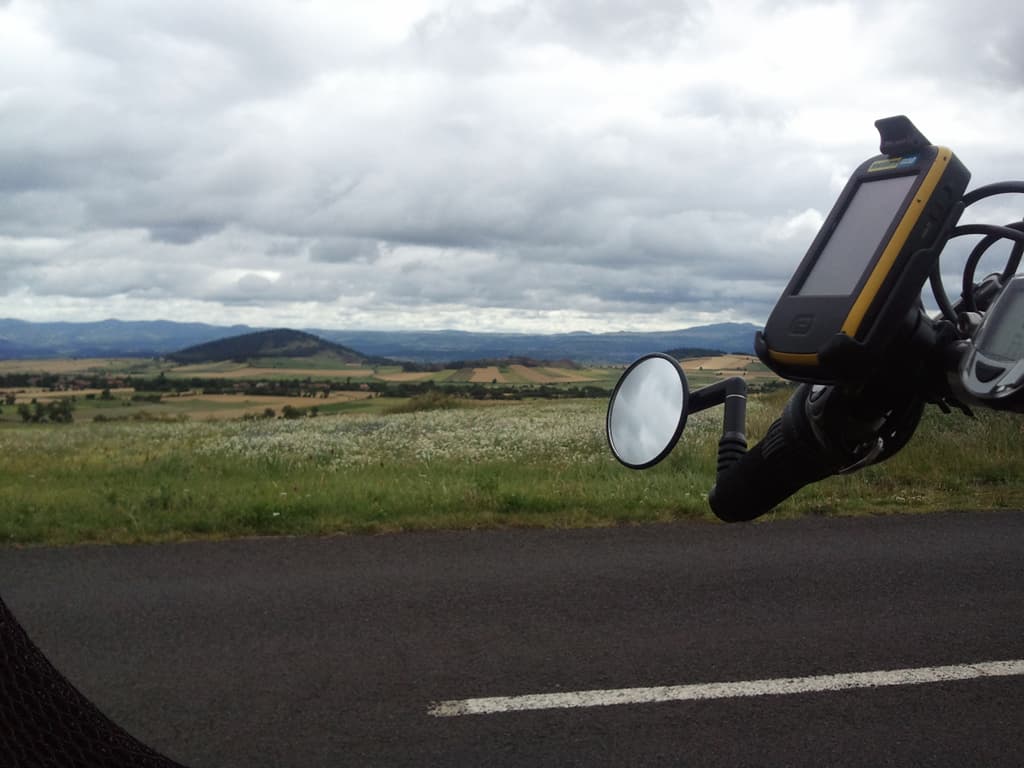 <p>As I got to Le Bouchet St Nicholas I wasn't at all sure which way might be the best, to go towards Pradelles or to go towards the Reservoir de Naussac and if so, which of the tiny roads to take.</p><p>In the small shop opposite the Auberge du Couvig the woman was more than helpful. &nbsp;She not only advised about possible routes but went off to make me a photocopy of the detailed map she had.</p><p>So, and unfortunately my GPS crashed some day's later and I lost the track from this day, I think I followed the route that I link to earlier which goes from Le Bouchet towards Landos, turns right there to Praclaux, then to Joncherette. &nbsp;Though I did have some difficulty with tiny unsigned roads there. &nbsp;In fact, I asked an old guy if this was the road to such-and-such and he didn't actually know the name of the next village! &nbsp;I do remember that there was a place that hired donkey's to do the Stephenson Way. &nbsp;Nonetheless I think the route I've marked is more or less the one I followed.</p>