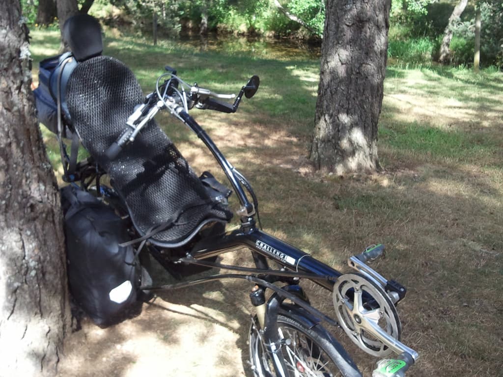 <p>I think there is more than one campsite in La Bastide but I've stayed twice now in the one that is just out of town south on the D6. &nbsp;It's great. &nbsp;Nice clean and very friendly site with a small bar/restaurant attached and the owners couldn't be nicer, very helpful and the food is excellent.</p><p>This is the pitch I had, just next to the river that runs along the side of the site, which is, you guessed it, the Allier!</p>