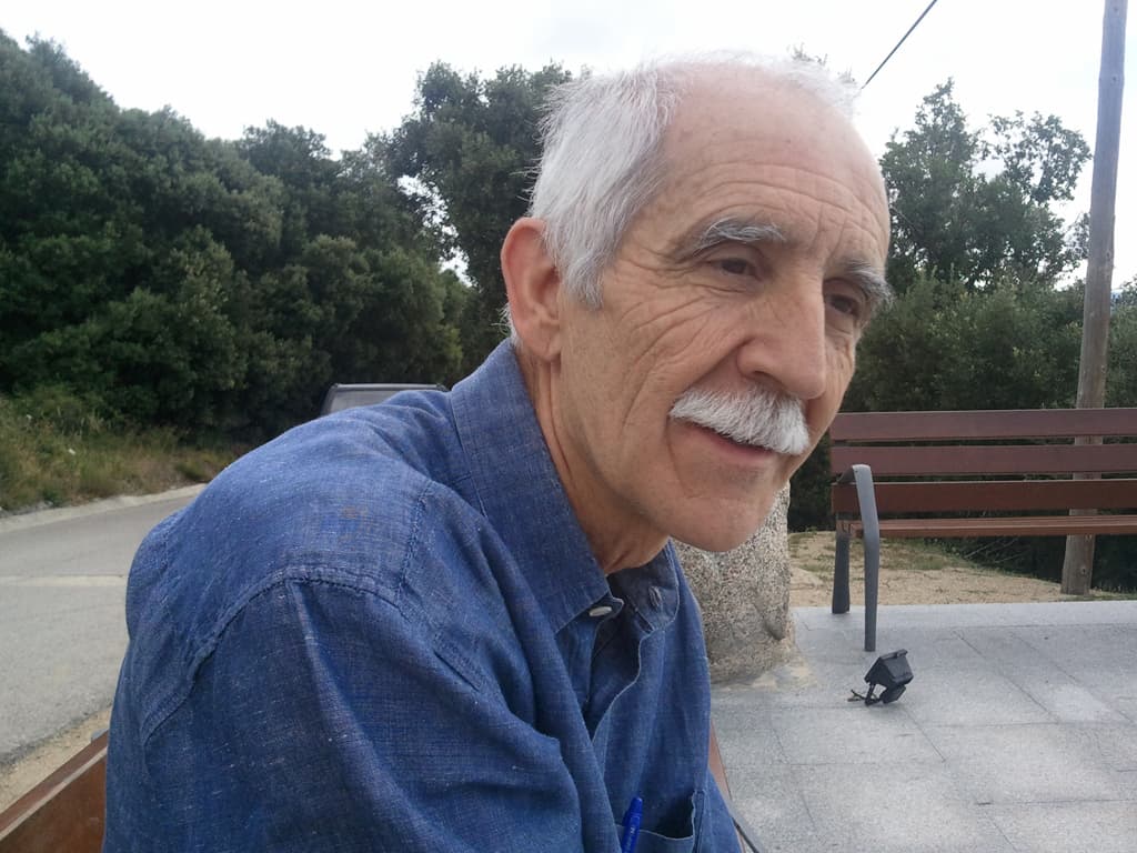 <p>I stopped at this mirador to enjoy the view and put on some sun cream since the rain had stopped, for the time being at least.</p><p>I met the person whose photo I've included here, Josep Luis, we talked about life, language, age, and the usual stuff that I alway's seem to get into great conversations about. &nbsp;This conversation being in a mixture of French and Spanish from me and Catalan and Spanish from Josep Luis. &nbsp;It was one of life's great conversations, hence the photo to remind me of him.</p><p>From here the road got seriously small and even more sinuously curvy, it was taking me west to Ma&ccedil;anet de Cabreny's a small village I'd read about and which I thought would be a nice place to stay for a few day's of rest and repose.</p>