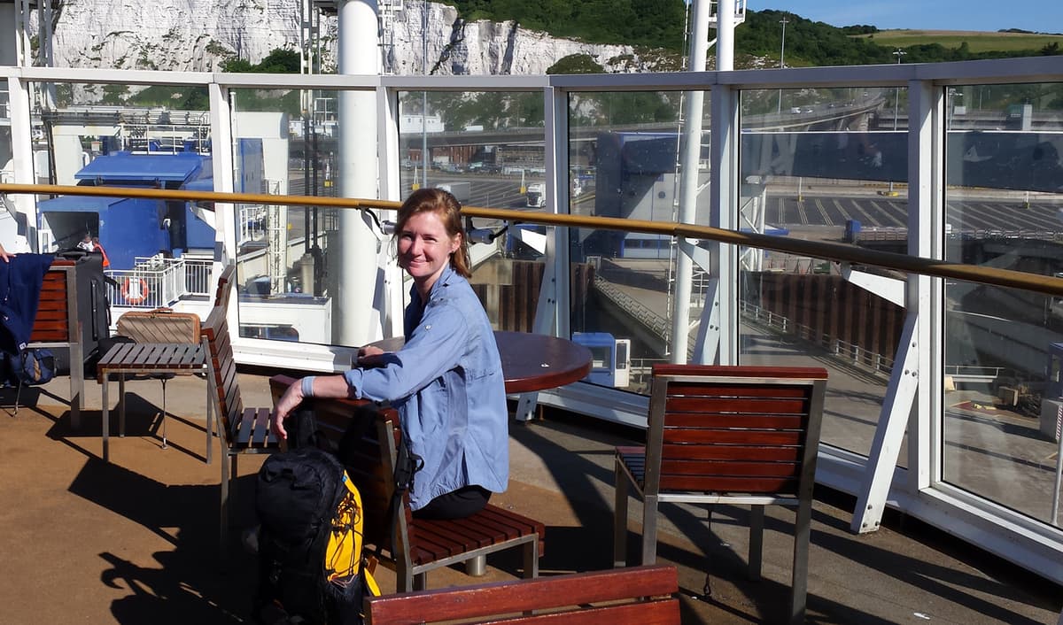 <p>We caught the ferry, after a couple of day's with my parents in their new home, at about 9 o'clock so as to be in France for lunch.</p><p>So far we've been alway's lucky with ferry crossings and both outwards and back the journey was sunny and smooth.</p><p>Click on this photo to see a short slide show of our crossing.</p>