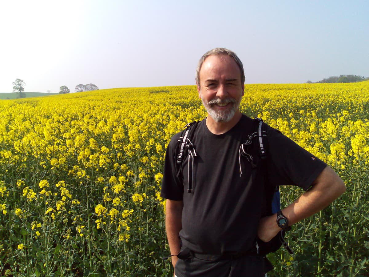 Pippa did find time to take this one however.  Not sure it was worth it my'self; I look a bit paunchy, don't you think?  And I hadn't even eaten the sausages at this point!