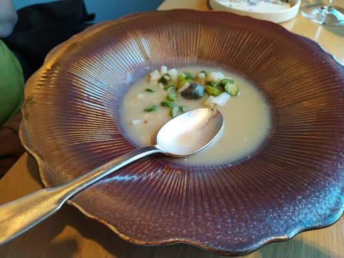 A soup for me for a starter, it perhaps doesn't look much but it was very good.