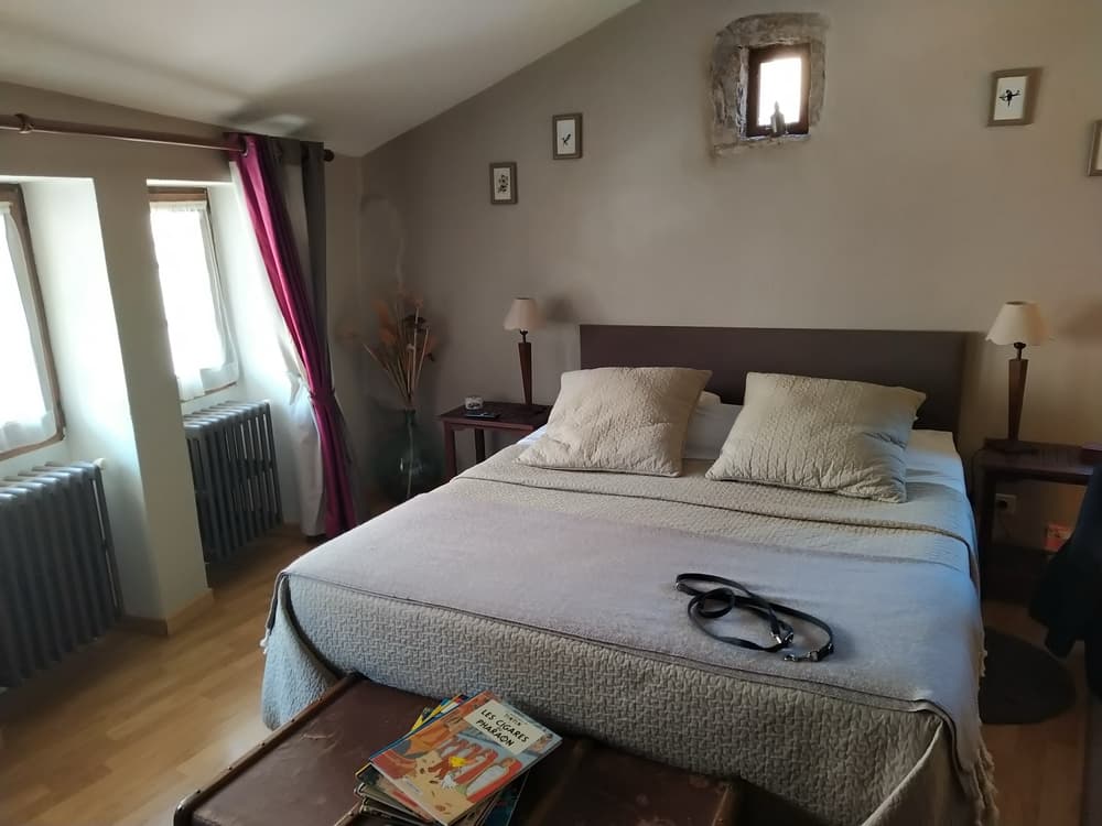 Our bedroom for the night, we wished we'd booked more nights but because we'd booked the following night we couldn't change the booking.  It would be the last time we booked in advance.