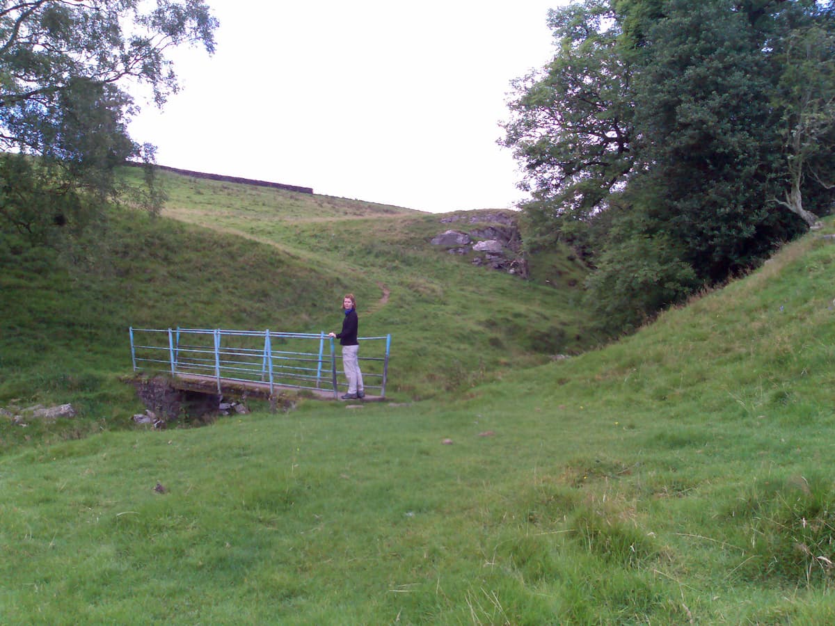 At the end of the little valley was this little bridge just before the ascent into Kellah.  Kellah was a pretty little hamlet, with various people doing their gardens and a huge walnut tree, I think it was, just outside.