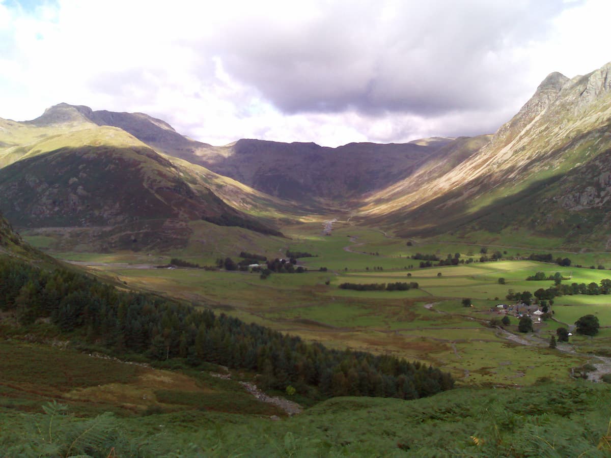 A good view of the Band opposite and Stool End Farm below.