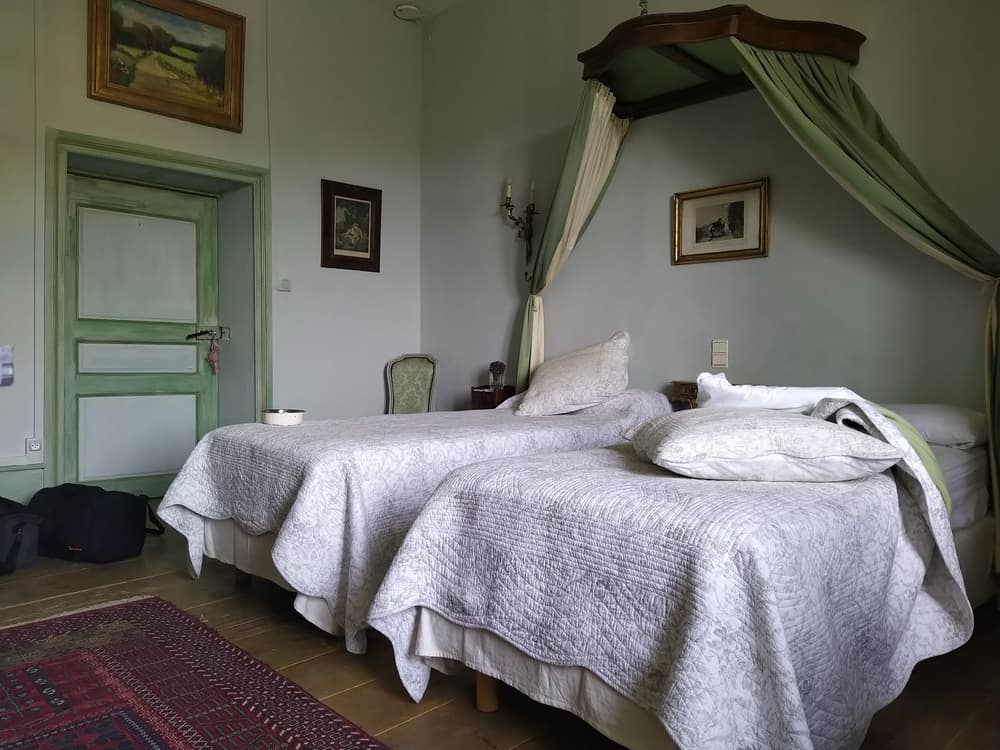 The was the room we moved into, not so cosy, no sofa and not such a nice view, hey ho, it's still a chateau